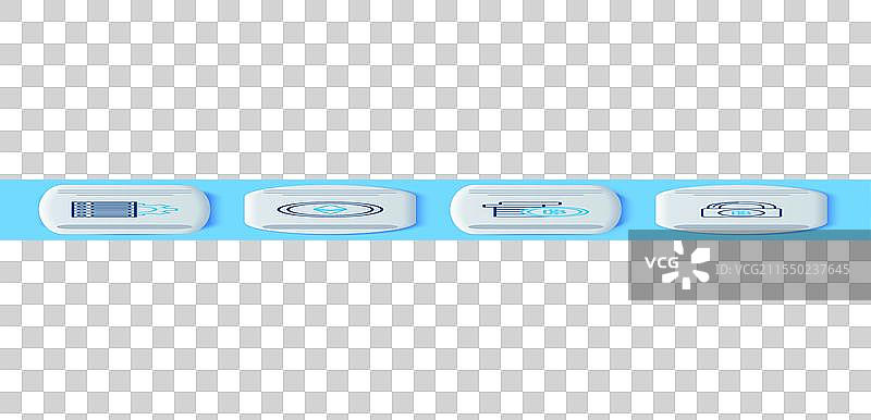 设置线性加密货币币种以太坊 ETH 比特币图片素材