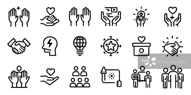 社区互助伙伴关系与帮助图片素材