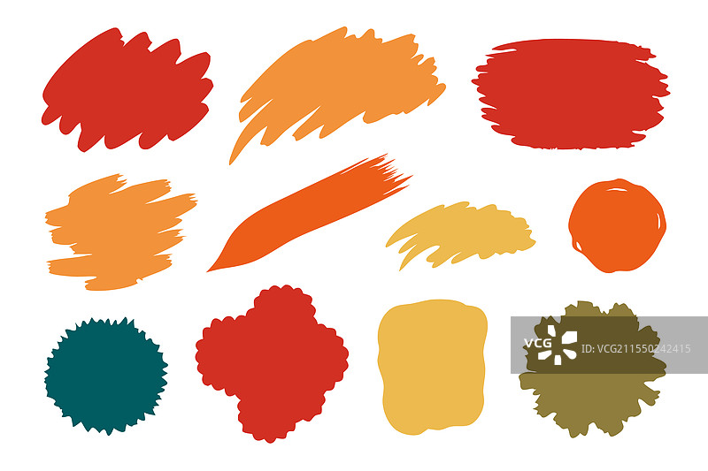 特色粗糙手绘笔触，孤立展示图片素材