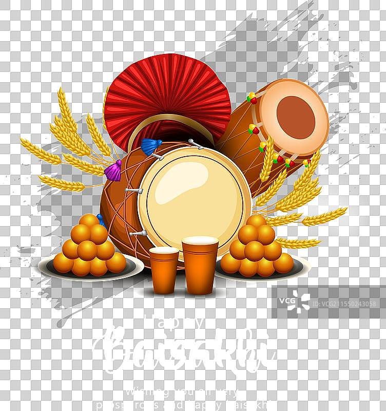 快乐的旁遮普印度的拜萨基节图片素材