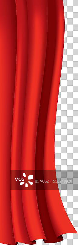 红色窗帘 逼真的剧院面料 丝绸图片素材