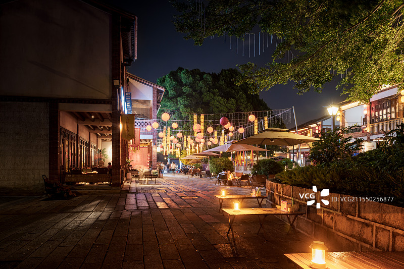 漳州古城夜景图片素材