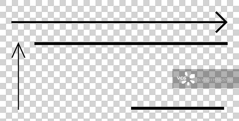 极简主义黑色箭头和线条的排列图片素材
