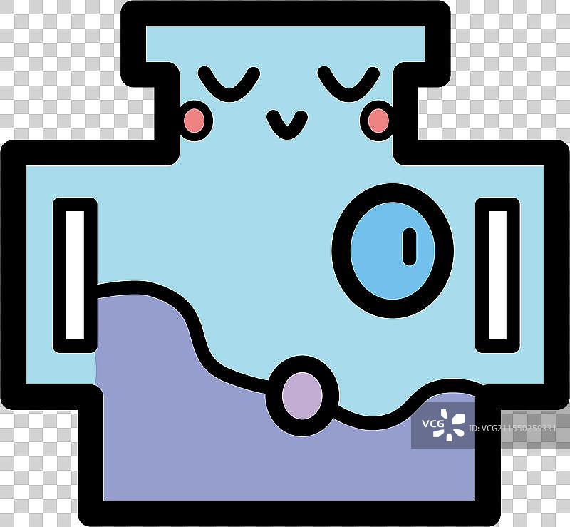 十二星座-水瓶座手绘卡通元素图片素材