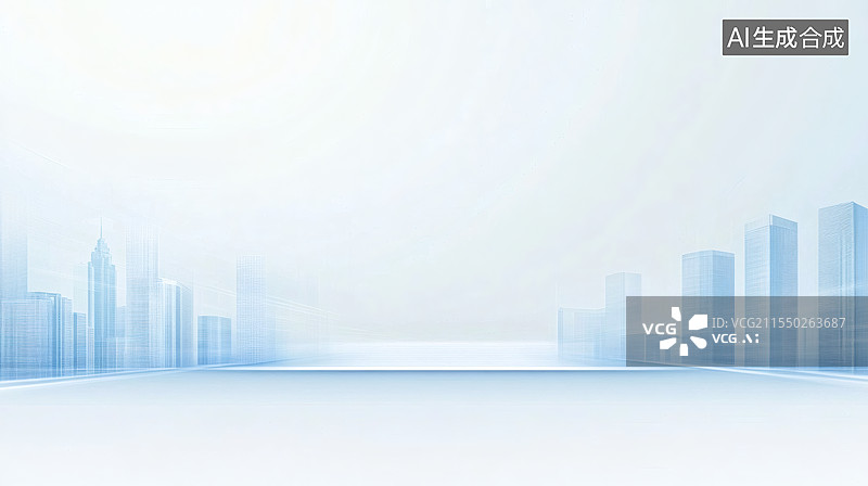 【AI数字艺术】3D未来城市展台设计背景图片素材