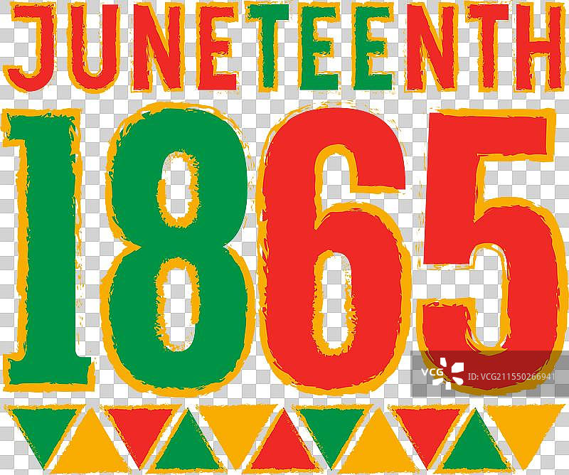 1865年六月节T恤设计图片素材