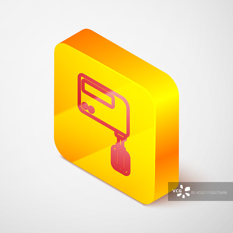 等距线条电动搅拌器图标，孤立于背景上图片素材