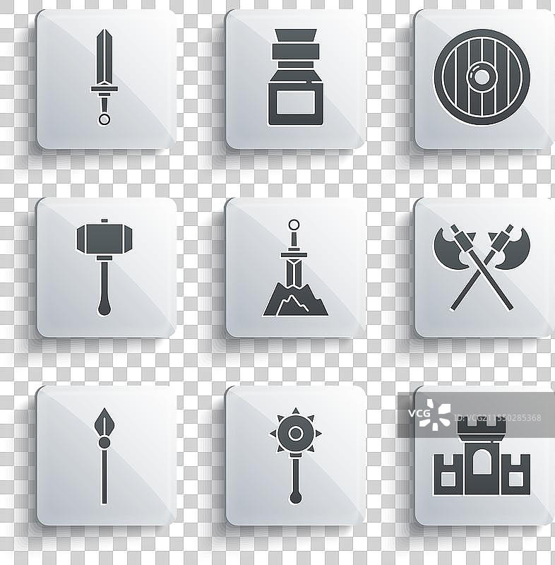 中世纪链锤球城堡要塞图片素材