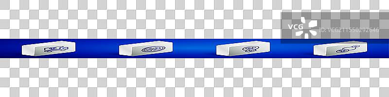 等距线条卡车与放射性材料图片素材