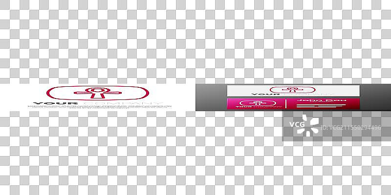 白色背景上的交叉安卡图标标志设计图片素材