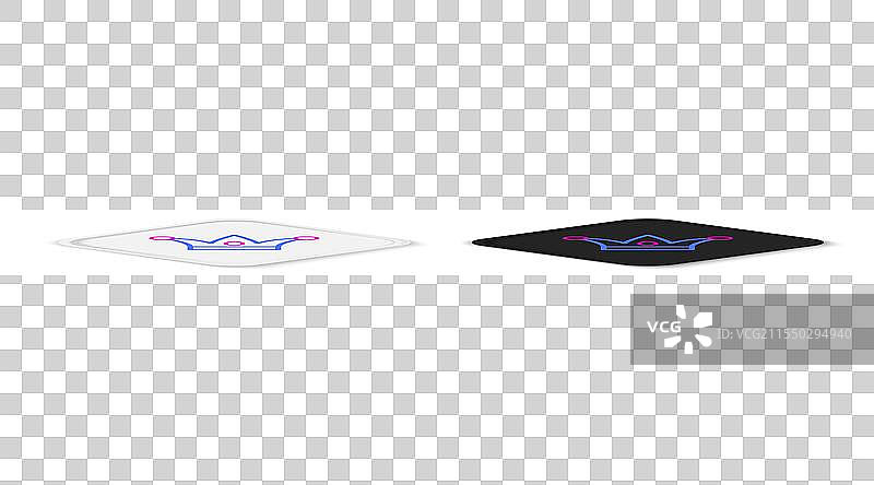 带铃铛的小丑帽在白色背景上孤立展示图片素材