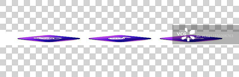 等距线条的马戏团票、独轮车和图片素材