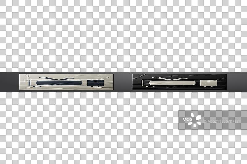 白色复古电视图标，孤立在皱纹纸上图片素材