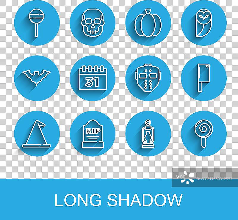 带有“安息”字样的巫师帽墓碑线条图图片素材