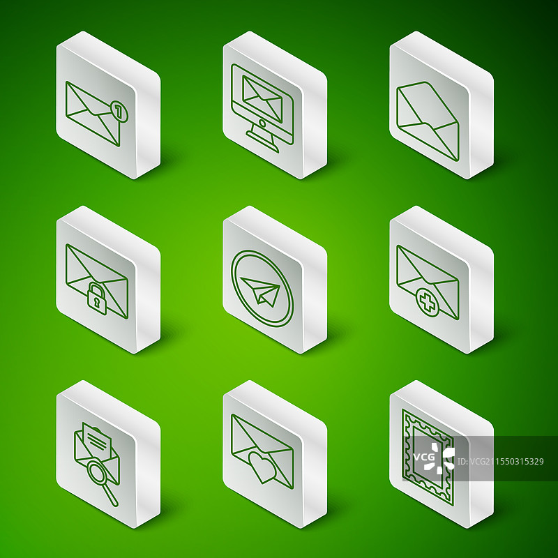 情人节邮票信封的排版设计图片素材