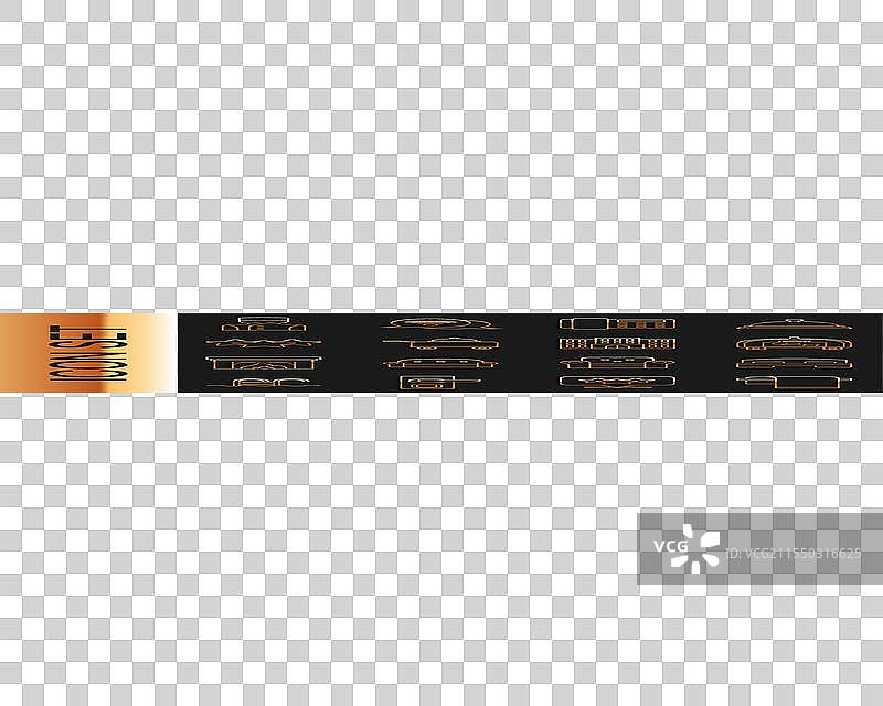 酒店房间床上行李架上的毛巾挂架图片素材