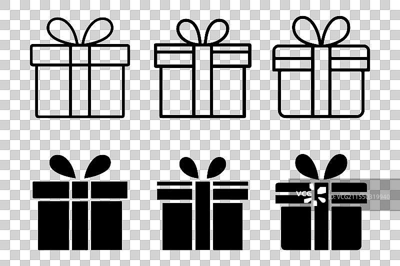 礼品盒图标设计图片素材