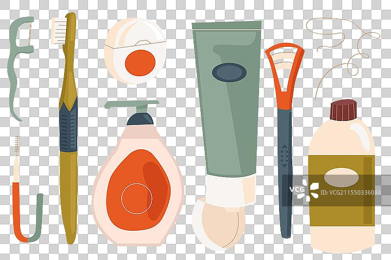 口腔卫生清洁工具图片素材