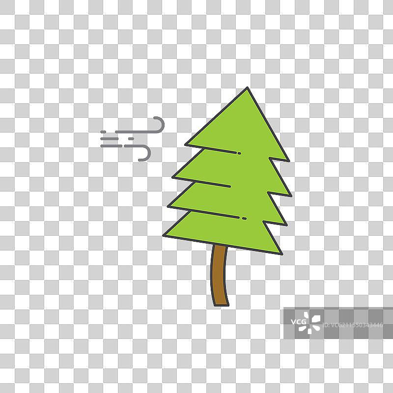 松树图标图片素材