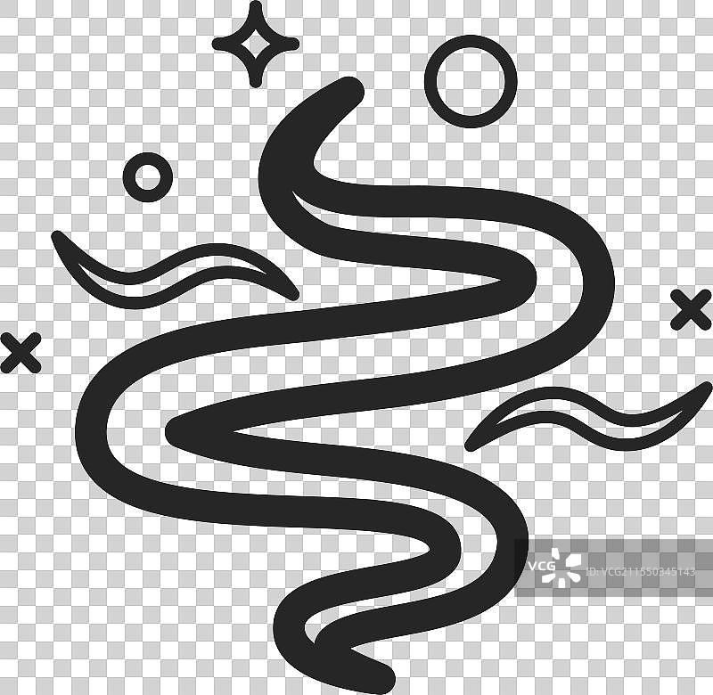 气味或烟雾效果黑色图标魔法轨迹雾霭图片素材