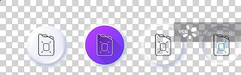 油罐线条图标，汽油或柴油燃料图片素材