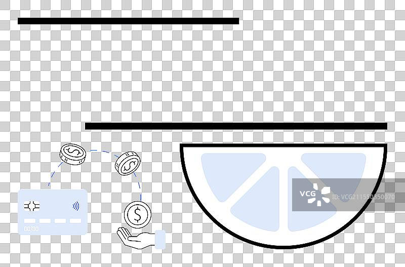 手从信用卡中接收现金图片素材