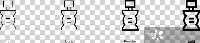 剃须后图标，细体、常规体和粗体图片素材