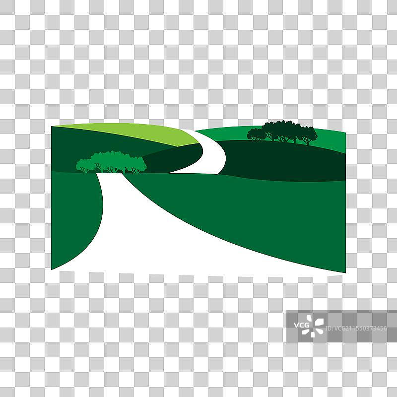 自然绿色园艺景观标志设计图片素材