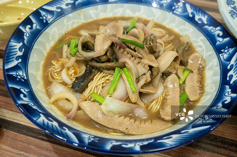 桐乡阿能面南方特色面特写面条图片素材