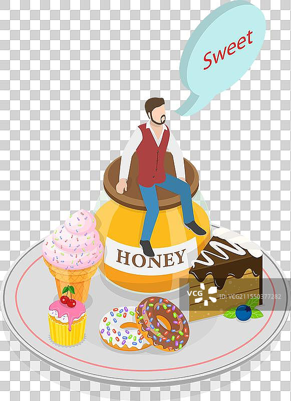 人类的三维等距平面图图片素材