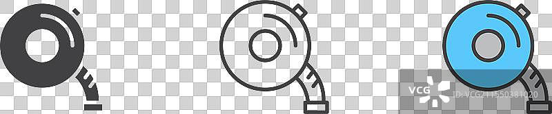 测量带图标集裁缝米长度图片素材