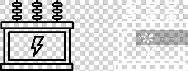变压器图标集 电力变电站 电气图片素材