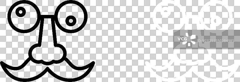 愚人节小丑符号的笑话日图标集图片素材