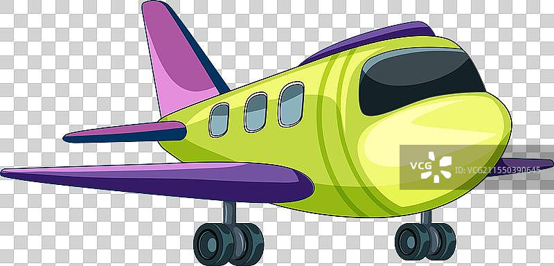 一架小型卡通飞机图片素材