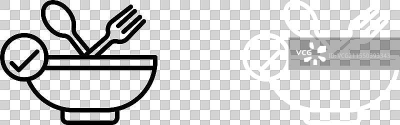 食品安全图标集：安全、卫生与健康图片素材