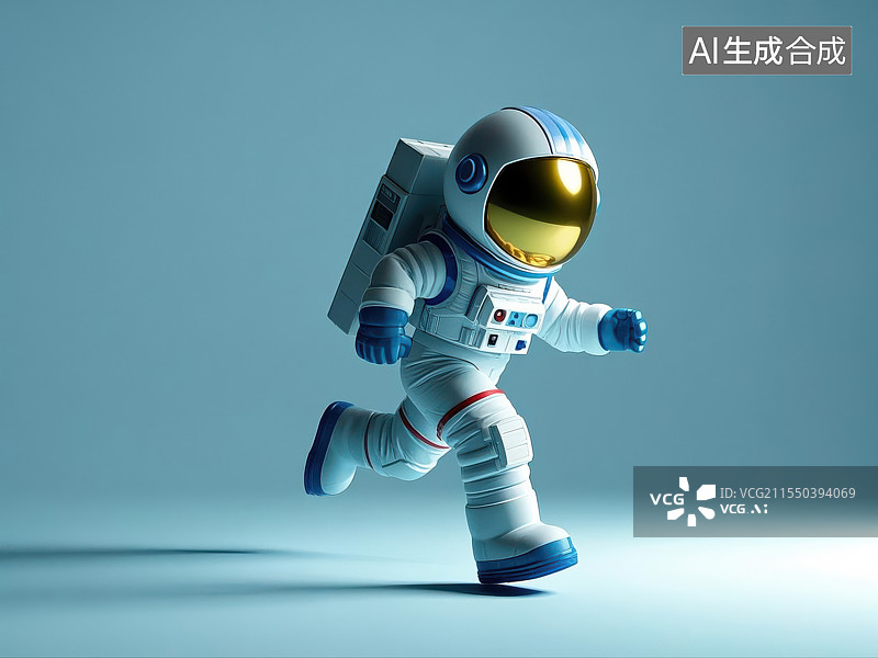 【AI数字艺术】3D 渲染的宇航员形象图片素材