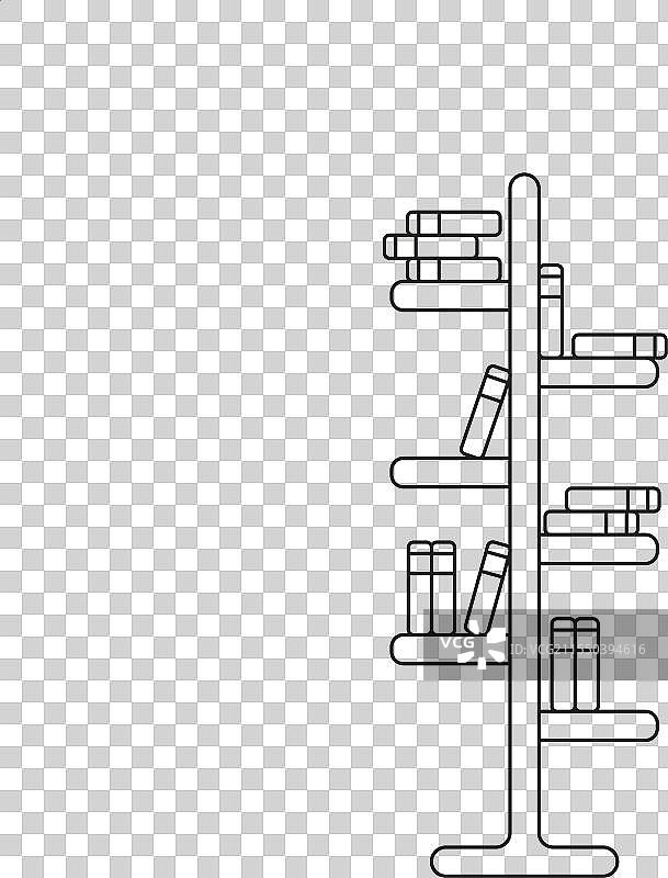 书架图书馆图标柜子图片素材