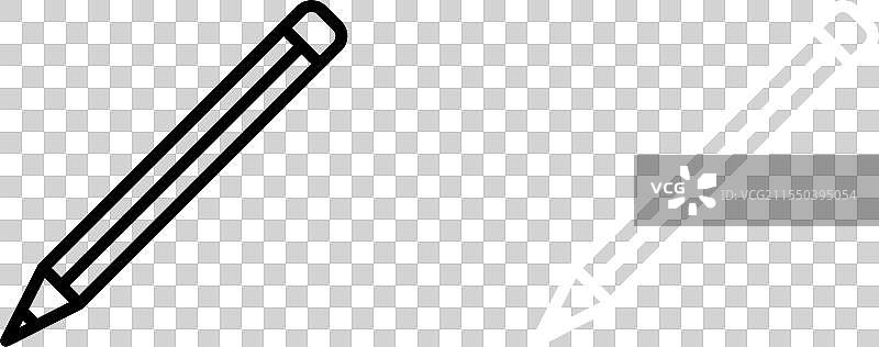 铅笔图标集 创意蜡笔符号 作家图片素材