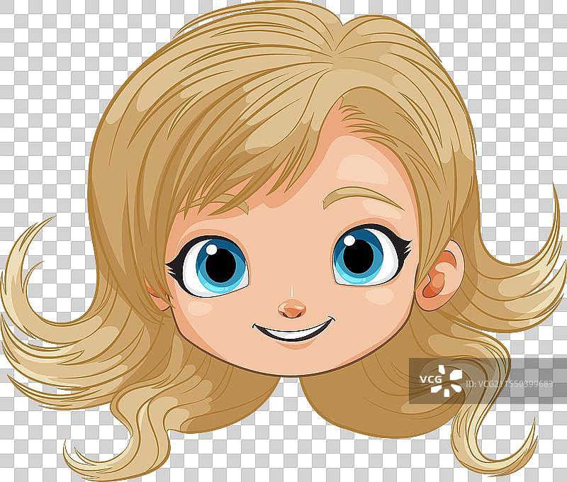 微笑的年轻女孩图片素材