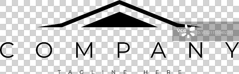 简约山峰山谷线条艺术logo设计图片素材