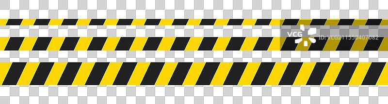 警告注意带，黄色黑色条纹图片素材