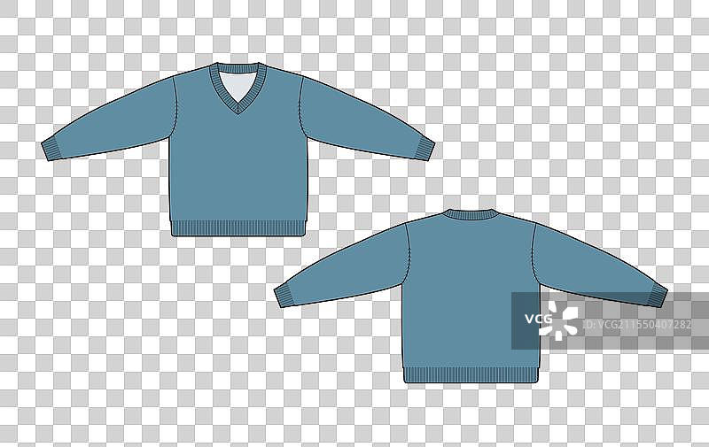 V领毛衣设计图片素材