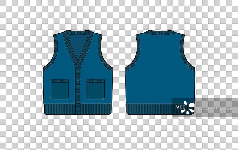 开衫毛衣背心设计图片素材