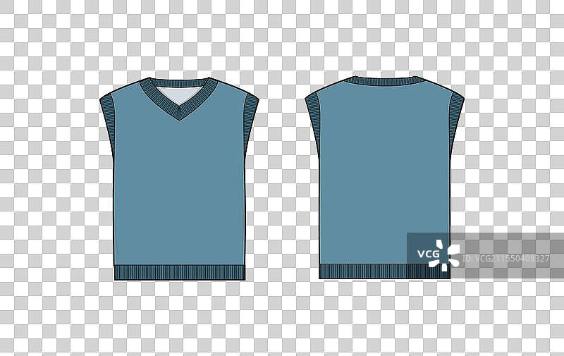 V领毛衣背心设计图片素材