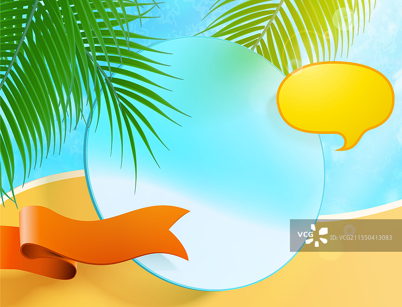 阳光明媚的漂浮物体背景图片素材