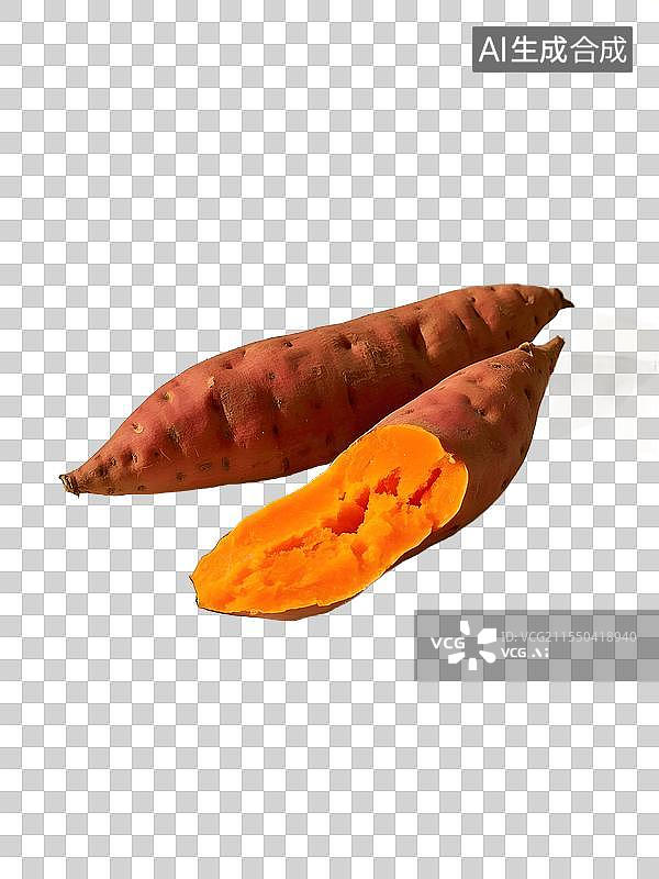 【AI数字艺术】白菜西蓝花西红柿辣椒茄子土豆胡萝卜黄瓜芋头玉米红薯等日常蔬菜类元素图片素材