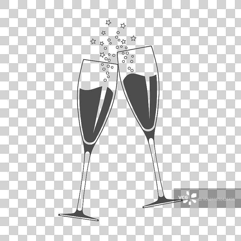 两个碰杯的图标图片素材