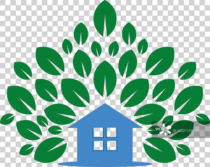 环保树屋标志图片素材