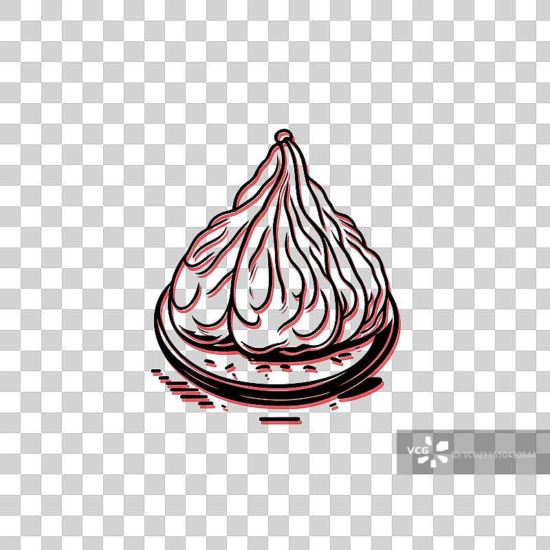 亚洲美食和饮食的点心概念图片素材