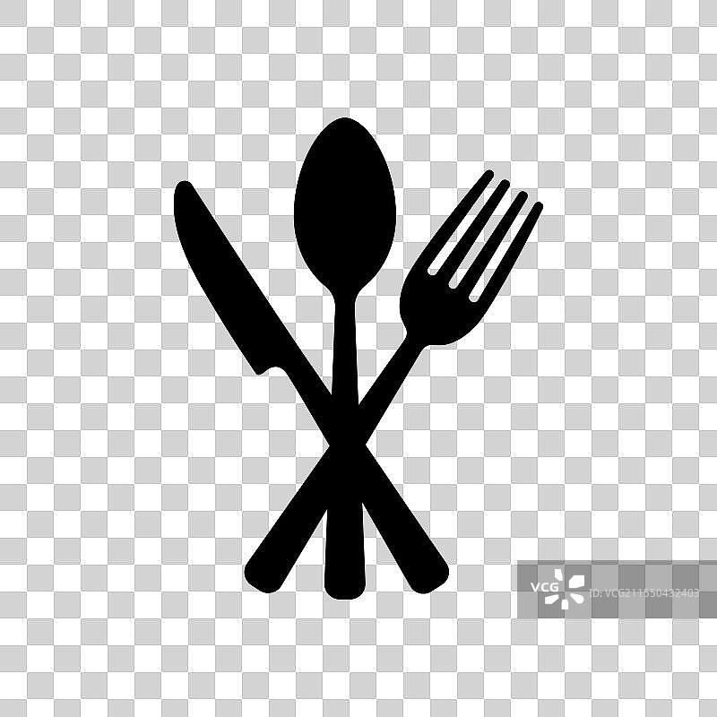 勺子、叉子和刀子的标志图片素材